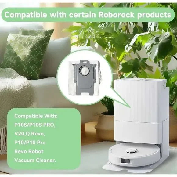 Dust Bags Roborock QRevo Series S8 MaxV Ultra S8 Max Ultra Saros10 14/pack - Picture 3 of 6